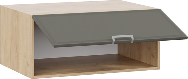 Изображение товара Шкаф под вытяжку ТриЯ Белладжио 1В8ГП с одной откидной дверью (дуб крафт золотой/софт графит)