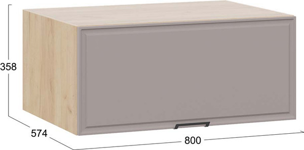 Изображение товара Шкаф под вытяжку ТриЯ Белладжио 1В8ГП с одной откидной дверью  (дуб крафт золотой/софт капучино)