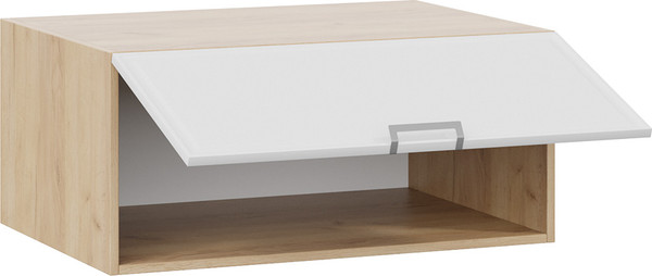 Изображение товара Шкаф под вытяжку ТриЯ Белладжио 1В8ГП с одной откидной дверью (дуб крафт золотой/фон белый)