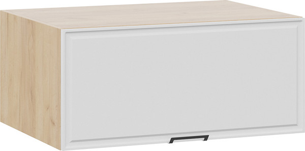 Изображение товара Шкаф под вытяжку ТриЯ Белладжио 1В8ГП с одной откидной дверью (дуб крафт золотой/фон белый)