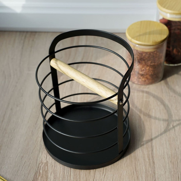 Изображение товара Подставка для кухонных приборов Lemax WK-1BL (черный матовый)