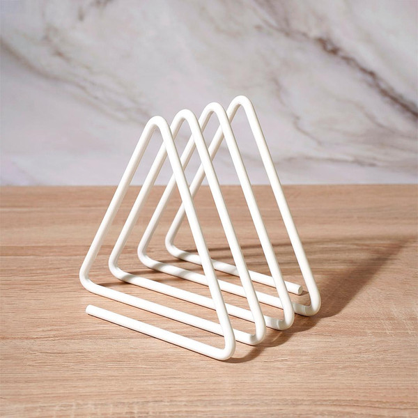 Изображение товара Подставка для разделочных досок Handy Home Геометрия LB-23-WT (матовый белый)