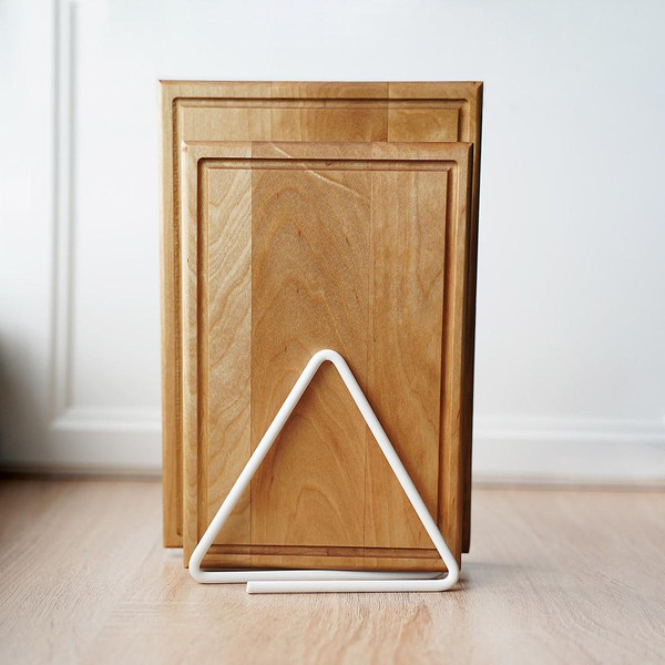 Изображение товара Подставка для разделочных досок Handy Home Геометрия LB-23-WT (матовый белый)