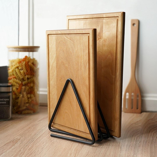 Изображение товара Подставка для разделочных досок Handy Home Геометрия LB-23-BL (матовый черный)