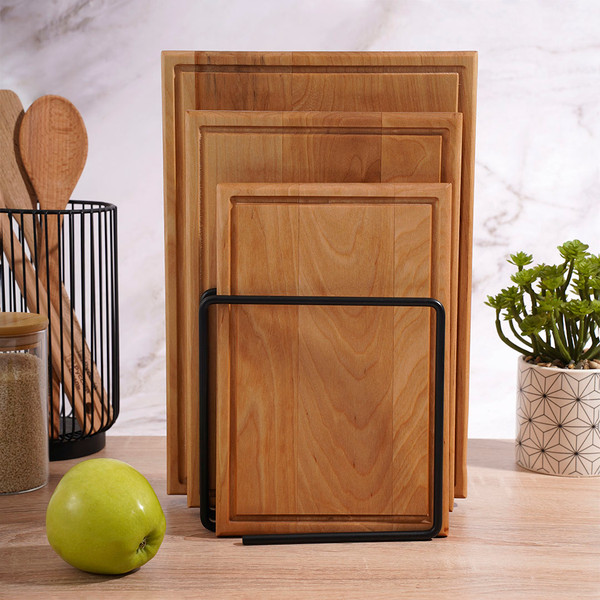 Изображение товара Подставка для разделочных досок Handy Home Квадро LB-25-BL (матовый черный)