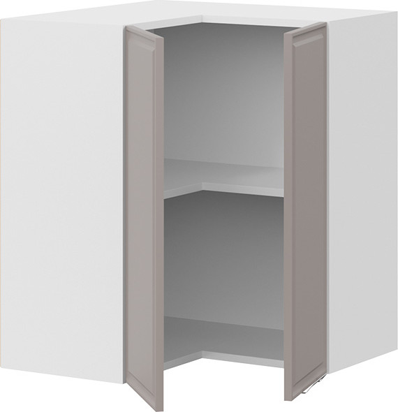 Изображение товара Шкаф навесной для кухни ТриЯ Белладжио 1В6УП угловой прямой  (белый/софт капучино)