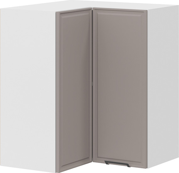 Изображение товара Шкаф навесной для кухни ТриЯ Белладжио 1В6УП угловой прямой  (белый/софт капучино)