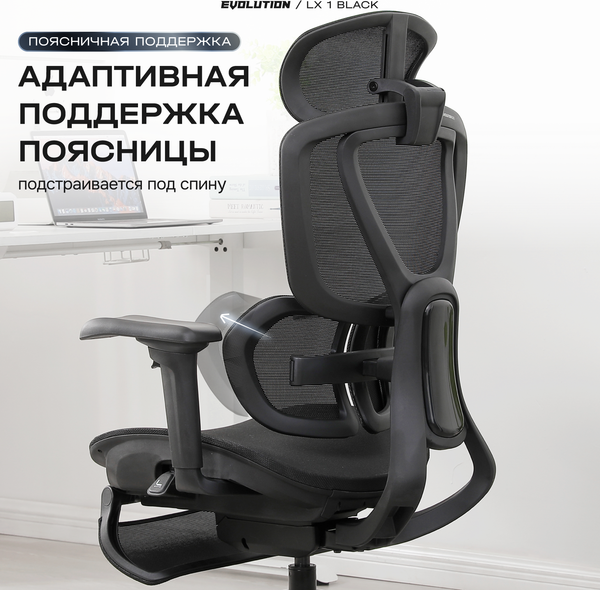 Изображение товара Кресло офисное Evolution LX 1 (черный)