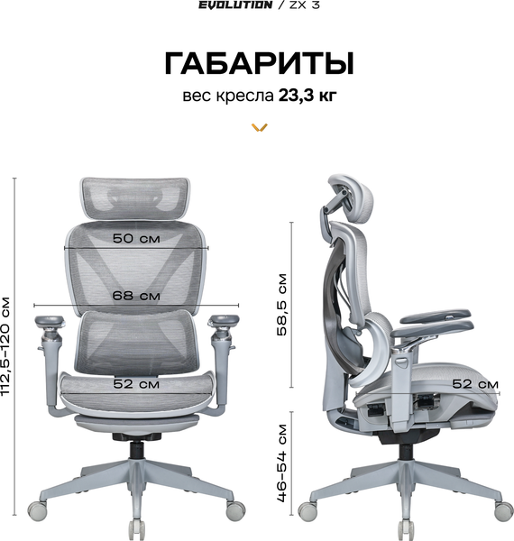 Изображение товара Кресло геймерское Evolution ZX 3