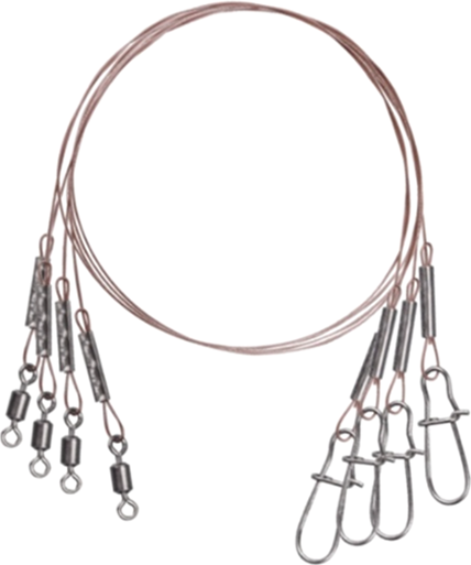 Изображение товара Набор поводков рыболовных AFW 1x7 18кг 25см (5шт)