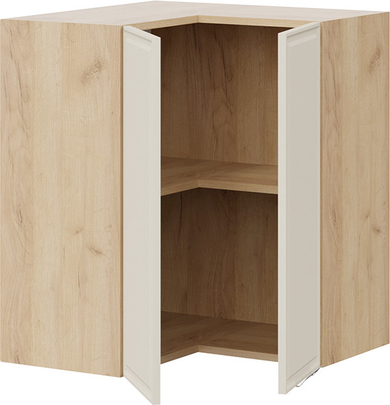 Изображение товара Шкаф навесной для кухни ТриЯ Белладжио 1В6УП угловой прямой (дуб крафт золотой/софт панакота)