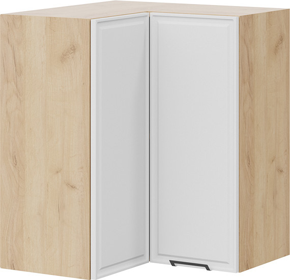 Изображение товара Шкаф навесной для кухни ТриЯ Белладжио 1В6УП угловой прямой  (дуб крафт золотой/фон белый)