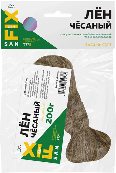 Изображение товара Лен сантехнический SANFIX Чесаный 40730 (200г)