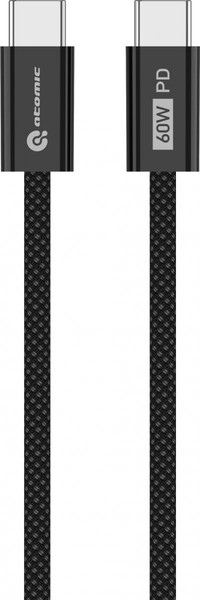 Изображение товара Зарядное устройство сетевое Atomic Blade G203 GAN 20W 2-порта USB (A+C) с кабелем USB (С-С) (1м)