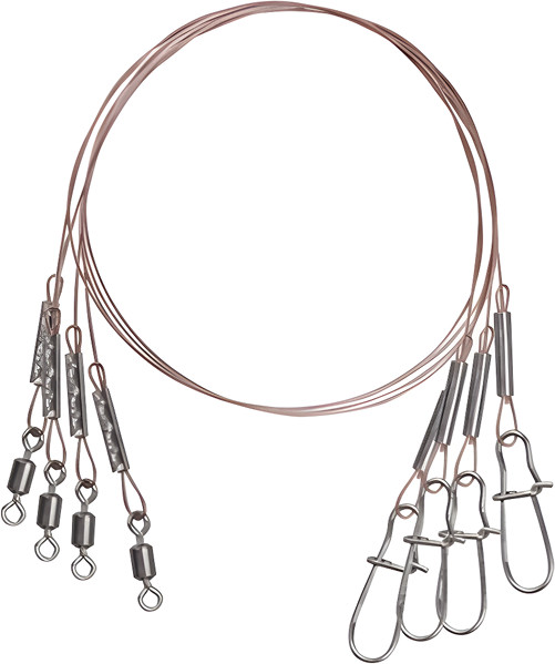 Изображение товара Набор поводков рыболовных AFW 1x7 7кг 20см (5шт)