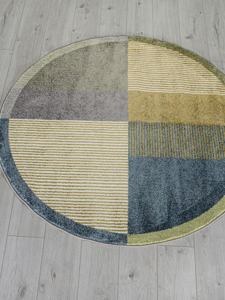 Изображение товара Коврик Merinos Rio F233-DAIRE-GRAY-BLUE (1.6х1.6)