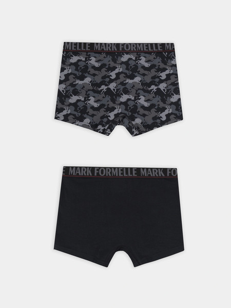 Изображение товара Комплект мужских трусов Mark Formelle 411228-2 (р.90-100, лошади на черном/черный)