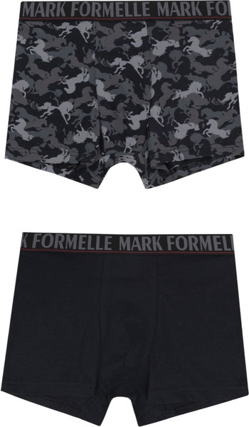 Изображение товара Комплект мужских трусов Mark Formelle 411228-2 (р.90-100, лошади на черном/черный)