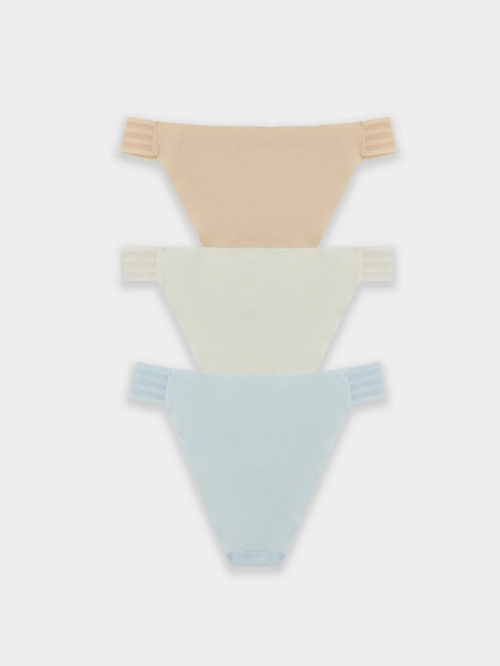 Изображение товара Комплект женских трусов Mark Formelle 412567-3 (р.102, светло-голубой)