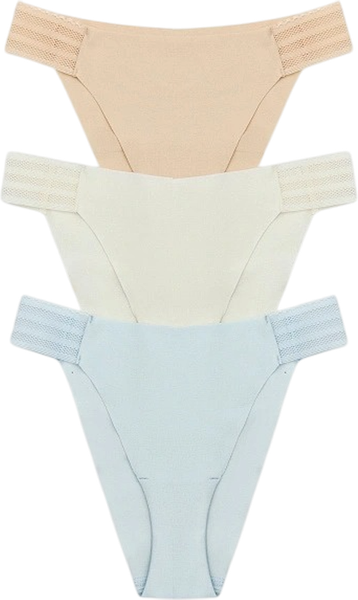 Изображение товара Комплект женских трусов Mark Formelle 412567-3 (р.102, светло-голубой)