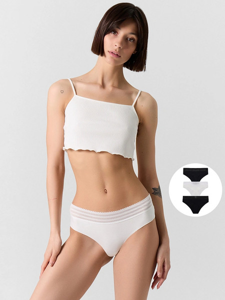 Изображение товара Комплект женских трусов Mark Formelle 412633-3 (р.102, белый-1)