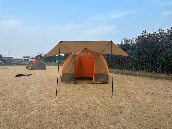 Изображение товара Палатка Lanyu 1125 (коричневый/желтовато-коричневый/оранжевый)