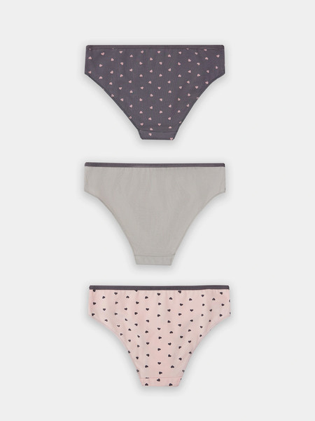 Изображение товара Комплект трусов детских Mark Formelle 417742-3 (р.92/98-52, сердечки на нежно-розовом)