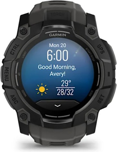 Изображение товара Умные часы Garmin Instinct 3 Amoled 50mm / 010-03020-00 (угольный)