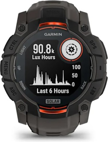 Изображение товара Умные часы Garmin Instinct 3 Solar 50mm / 010-02935-00 (угольный)