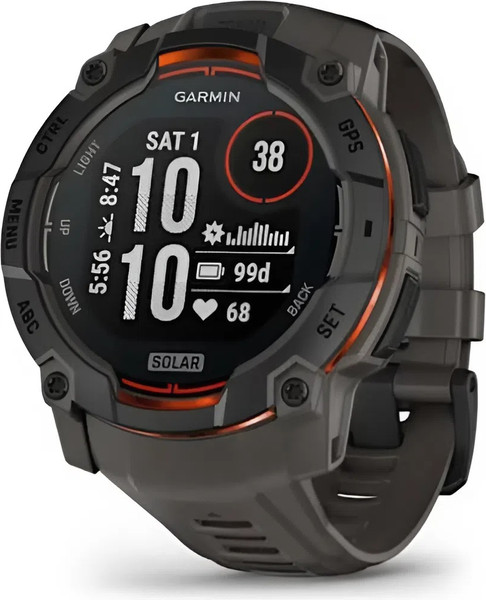 Изображение товара Умные часы Garmin Instinct 3 Solar 50mm / 010-02935-00 (угольный)
