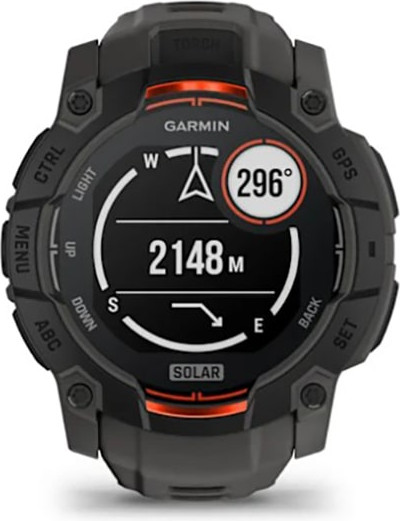 Изображение товара Умные часы Garmin Instinct 3 Solar 50mm / 010-02935-00 (угольный)