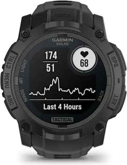 Изображение товара Умные часы Garmin Instinct 3 Solar Tactical 50mm / 010-02935-50 (черный)