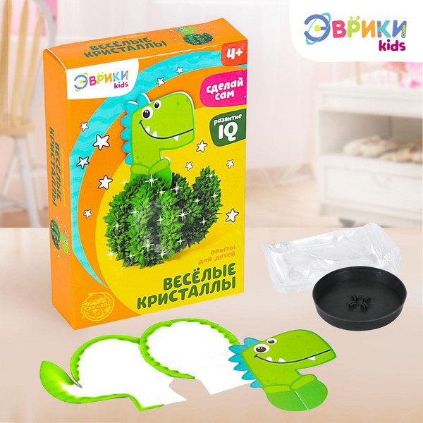 Изображение товара Набор для выращивания кристаллов Эврики Веселые. Динозавр / 4828453