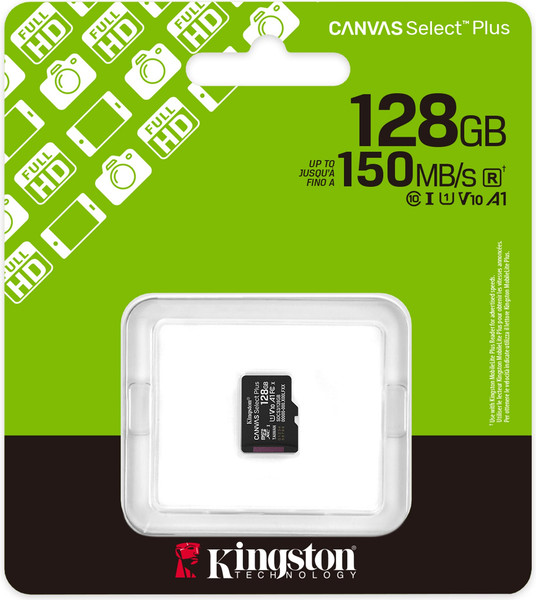 Изображение товара Карта памяти Kingston Canvas Go! Plus A2 MicroSDXC 128GB (SDCS3/128GBSP)