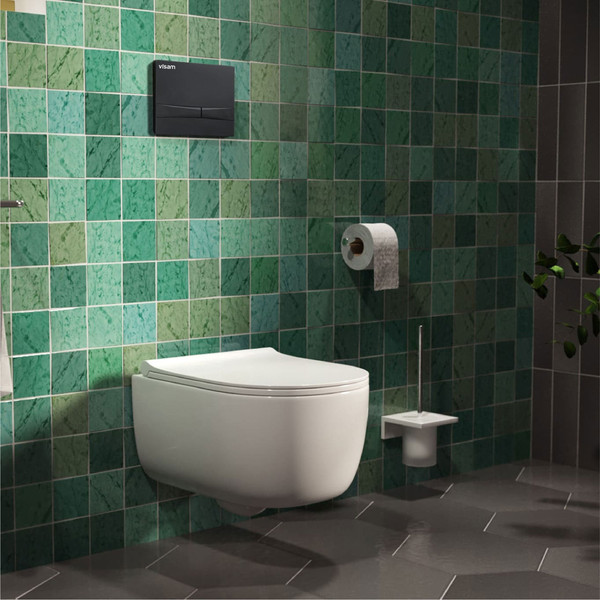 Изображение товара Кнопка для инсталляции Visam F5 / EX-229-011 (черный Soft Touch)