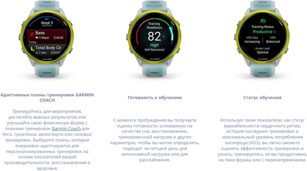 Изображение товара Умные часы Garmin Forerunner 570 47mm / 010-02971-00 (темно-серый, черный ремешок)