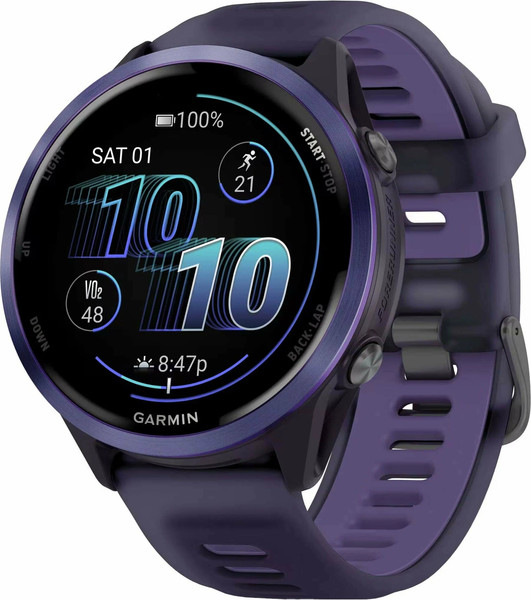 Изображение товара Умные часы Garmin Forerunner 570 47mm / 010-02971-02 (индиго, фиолетовый ремешок)