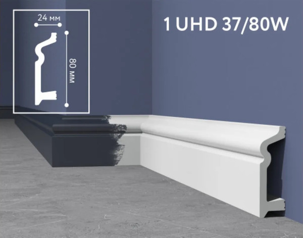 Изображение товара Плинтус SOLID UHD 37/80W (2.4м)