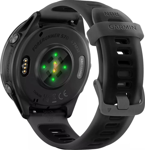Изображение товара Умные часы Garmin Forerunner 570 47mm / 010-02971-00 (темно-серый, черный ремешок)