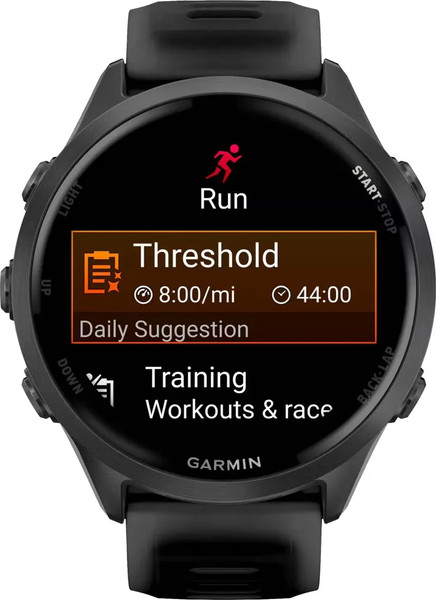 Изображение товара Умные часы Garmin Forerunner 570 47mm / 010-02971-00 (темно-серый, черный ремешок)