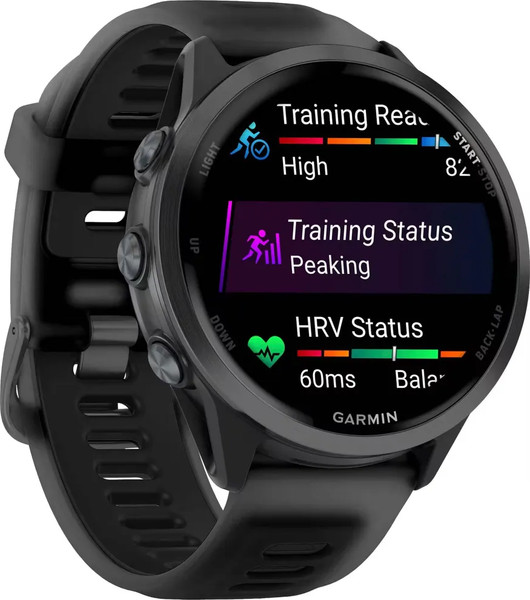 Изображение товара Умные часы Garmin Forerunner 570 47mm / 010-02971-00 (темно-серый, черный ремешок)