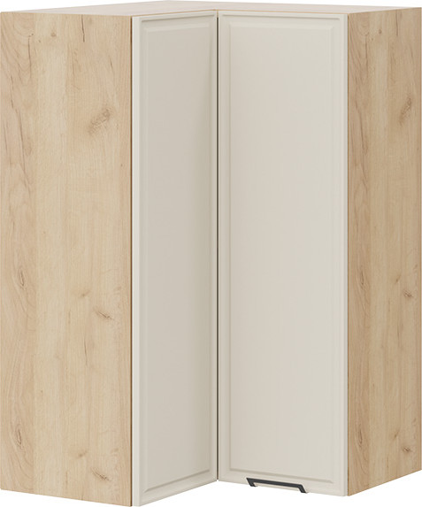 Изображение товара Шкаф навесной для кухни ТриЯ Белладжио 1ВВ6УП угловой прямой (дуб крафт золотой/софт панакота)