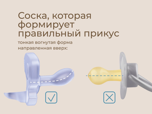 Изображение товара Набор пустышек ROXY-KIDS RSS-005-2SL (2шт, лавандовый)