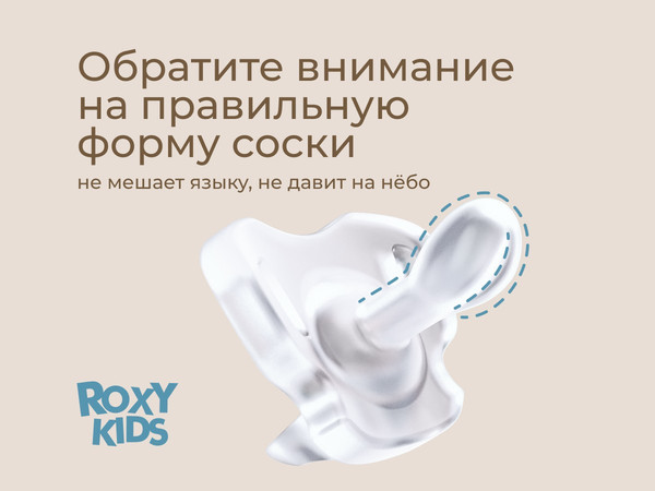 Изображение товара Набор пустышек ROXY-KIDS RSS-005-2S (2шт, прозрачный)