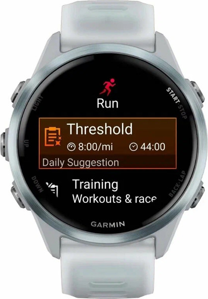 Изображение товара Умные часы Garmin Forerunner 570 42mm / 010-02970-01 (голубой/белый ремешок)