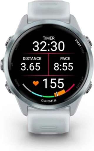 Изображение товара Умные часы Garmin Forerunner 570 42mm / 010-02970-01 (голубой/белый ремешок)
