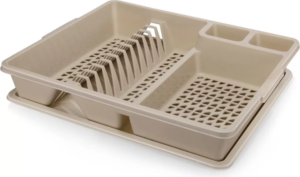 Изображение товара Сушилка для посуды Эльфпласт Rondo EP385 (серо-бежевый)