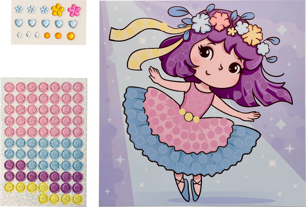 Изображение товара Набор для творчества Каляка-Маляка Волшебная мозаика. Балерина / ВМКМ-ДЕВ