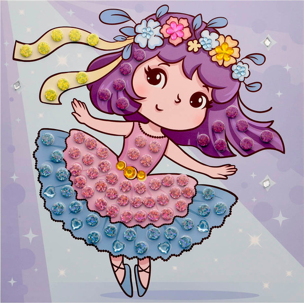 Изображение товара Набор для творчества Каляка-Маляка Волшебная мозаика. Балерина / ВМКМ-ДЕВ