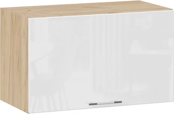 Изображение товара Шкаф навесной для кухни ТриЯ Весна 1В8Г с одной откидной дверью (дуб крафт золотой/белый глянец)